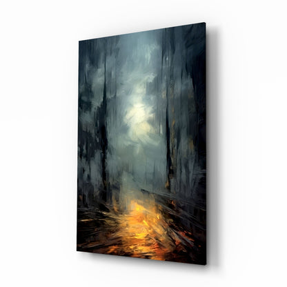 Into Mystery Glass Wall Art
