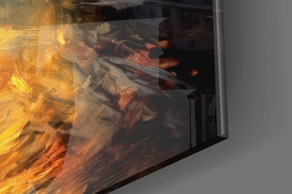 Into Mystery Glass Wall Art