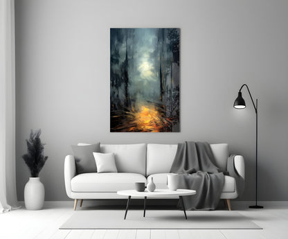 Into Mystery Glass Wall Art