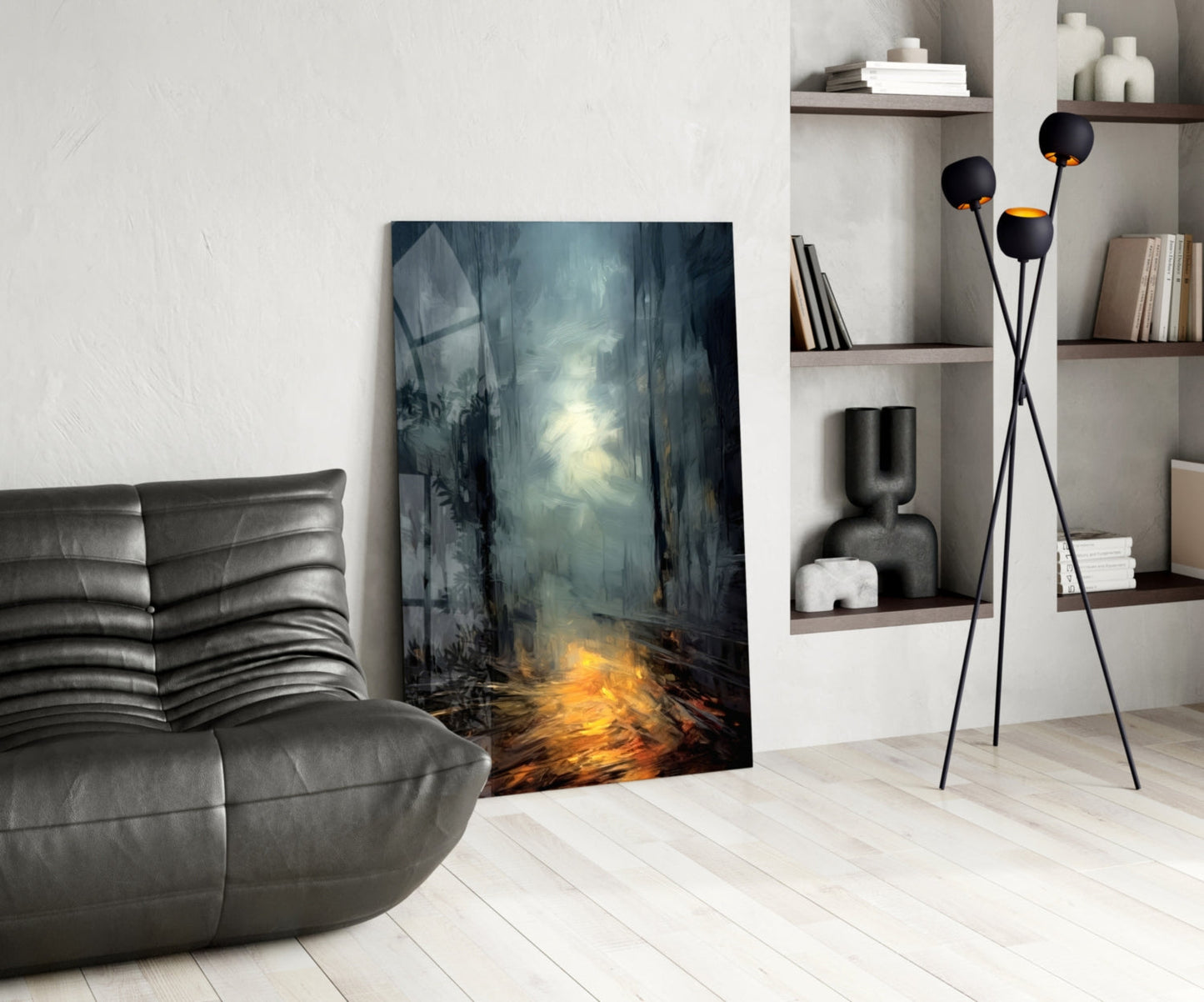 Into Mystery Glass Wall Art