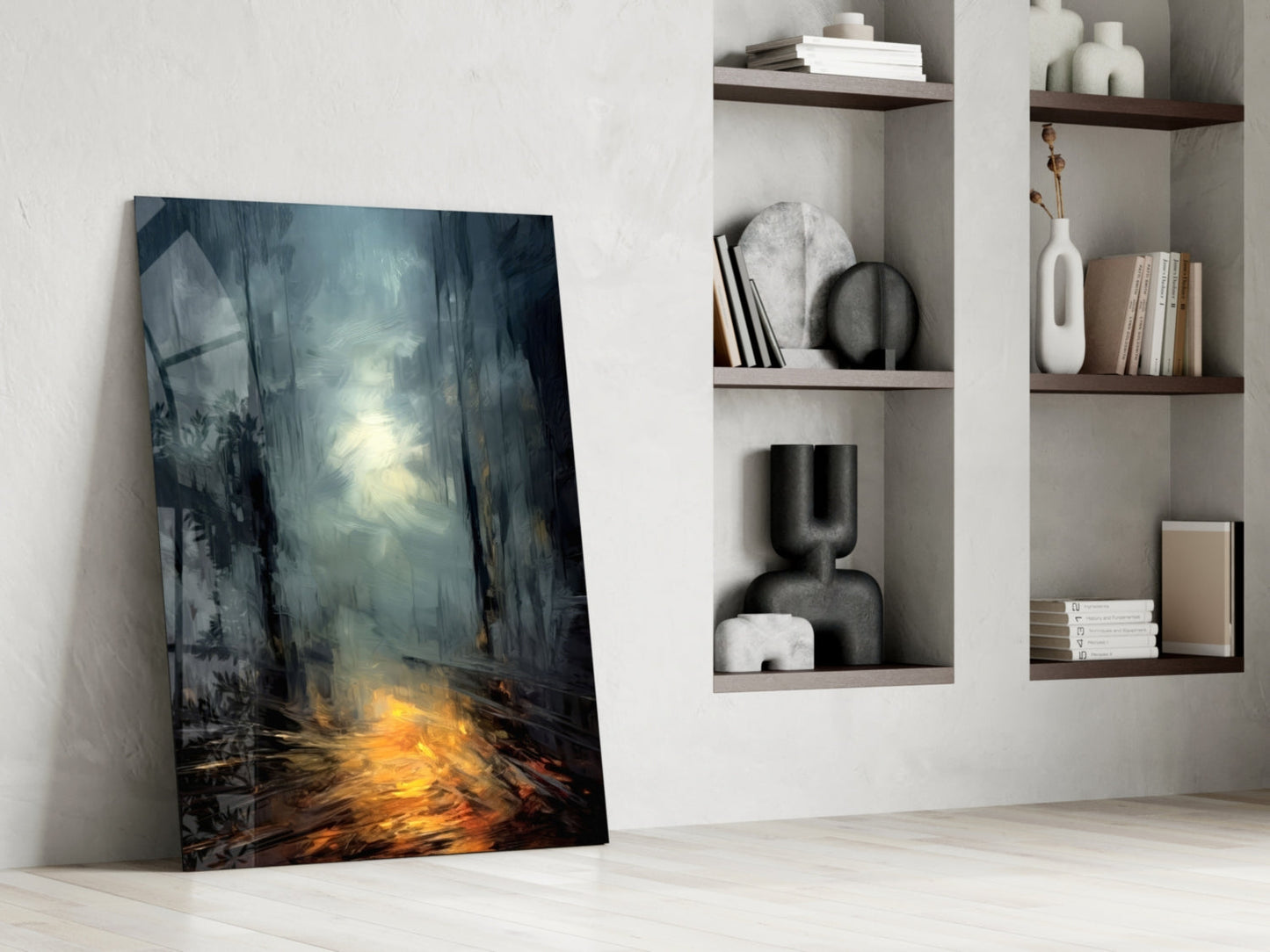Into Mystery Glass Wall Art