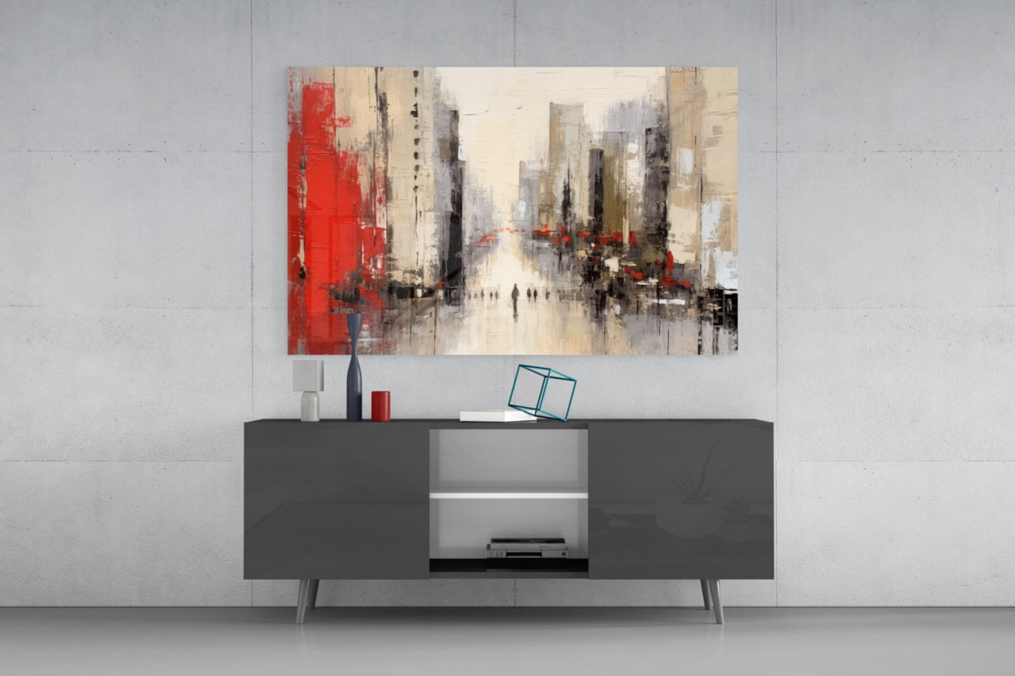 City Silhouette Glass Wall Art