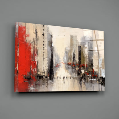 City Silhouette Glass Wall Art