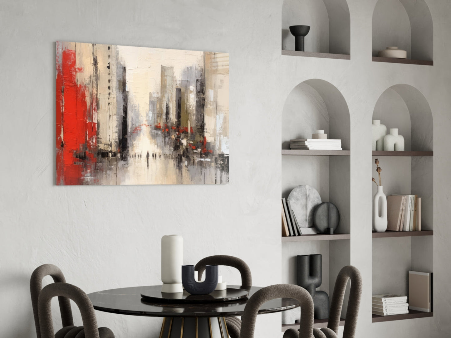 City Silhouette Glass Wall Art