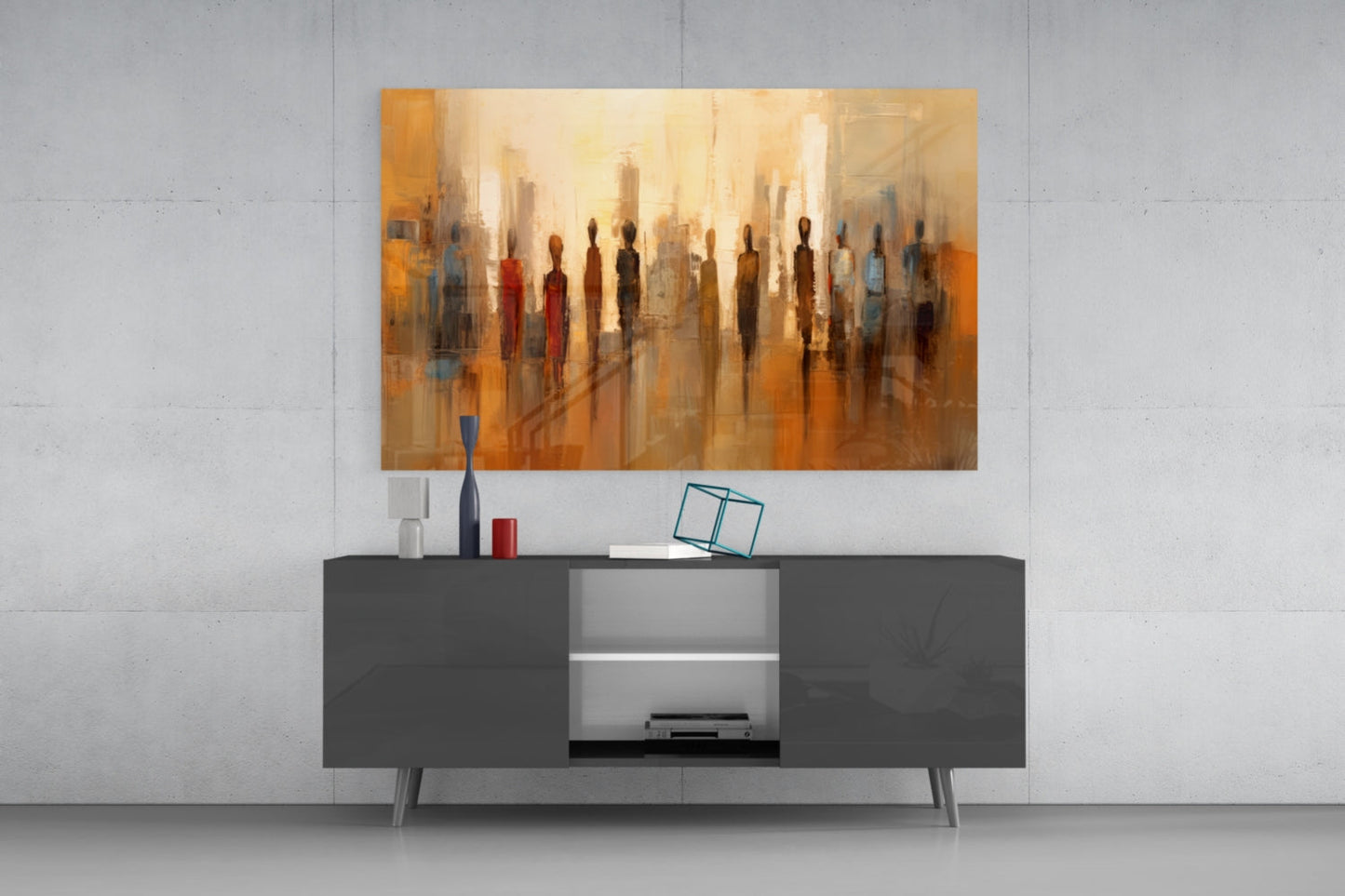 Silhouettes Glass Wall Art