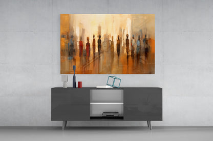 Silhouettes Glass Wall Art