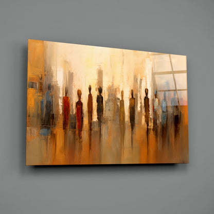 Silhouettes Glass Wall Art