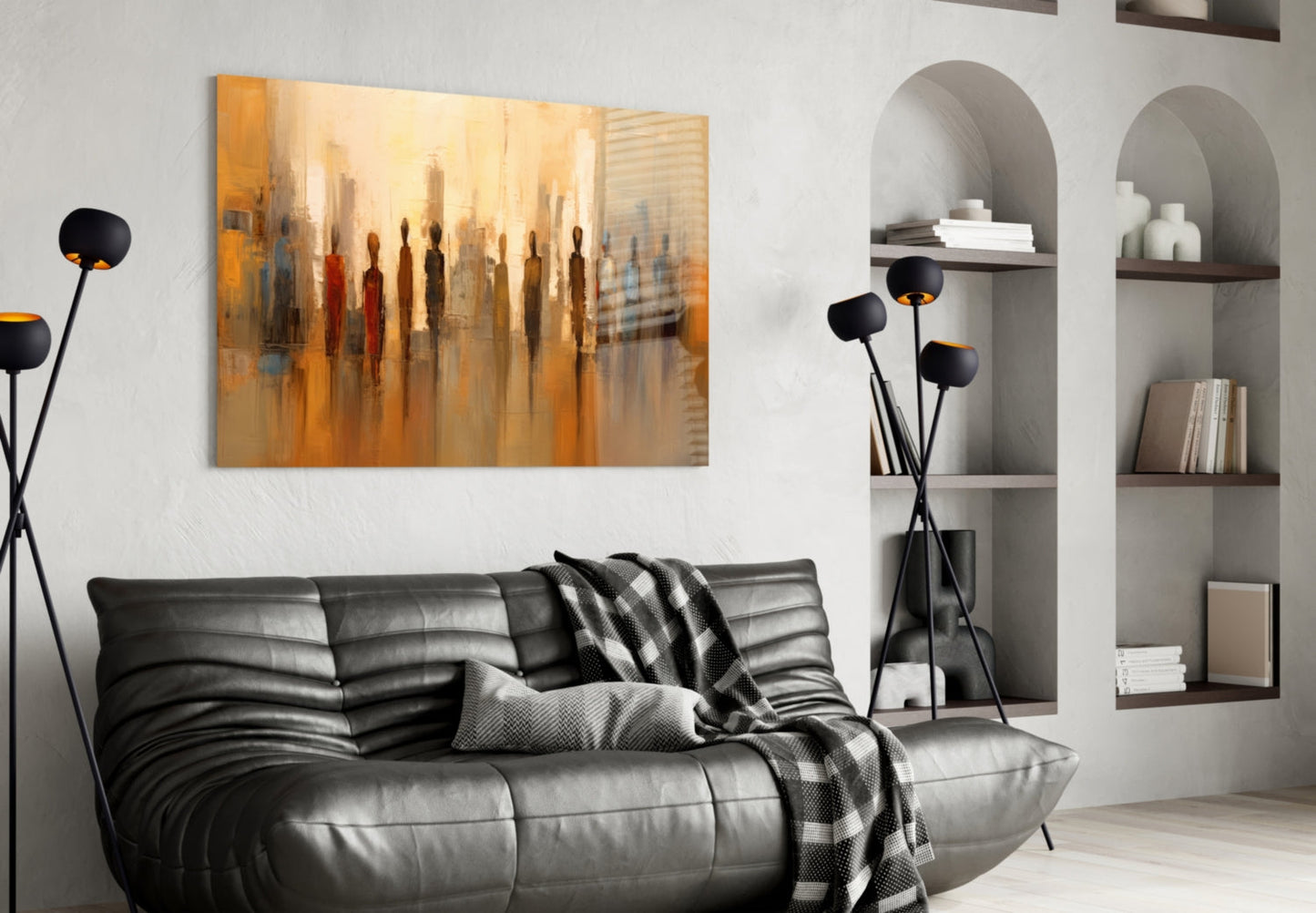 Silhouettes Glass Wall Art