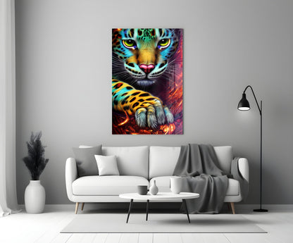 Leopard Glass Wall Art