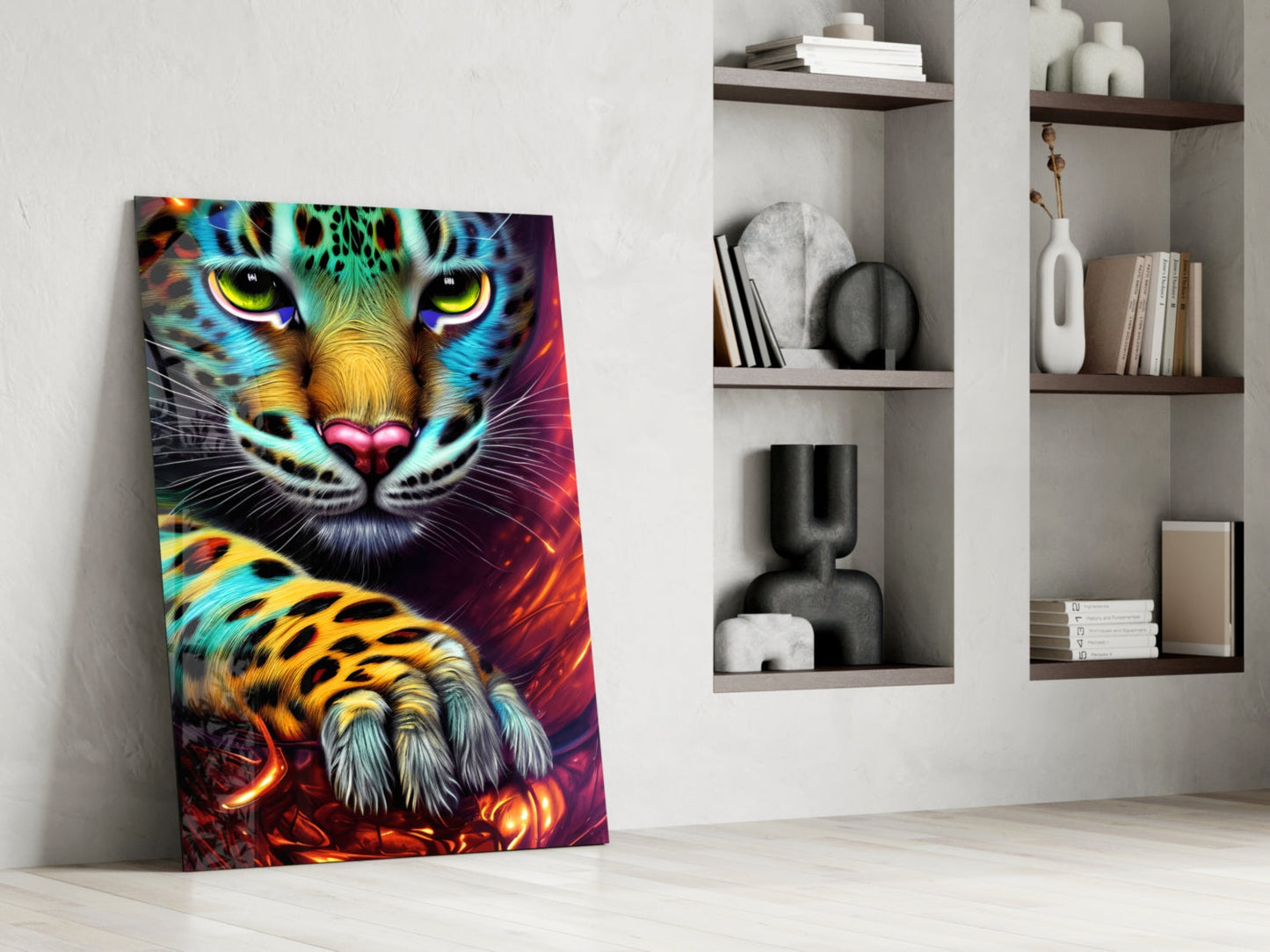 Leopard Glass Wall Art