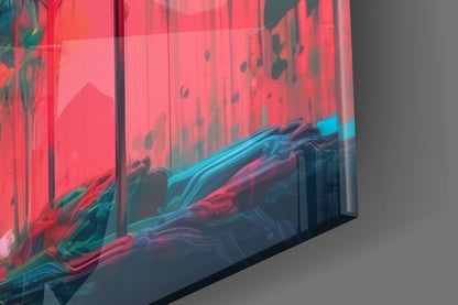 Pink Treetops Glass Wall Art