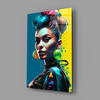 Earrings Glass Wall Art