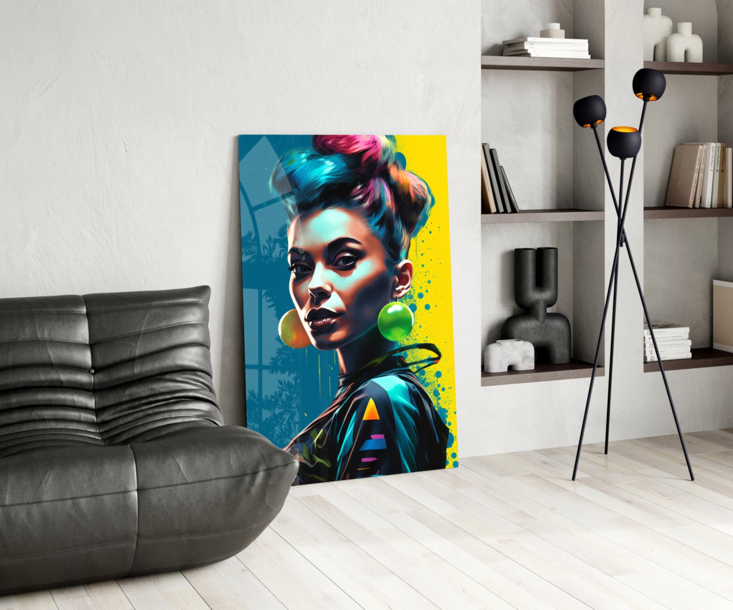 Earrings Glass Wall Art
