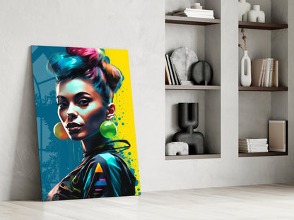 Earrings Glass Wall Art