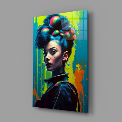 Hair Style Glass Wall Art
