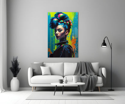 Hair Style Glass Wall Art