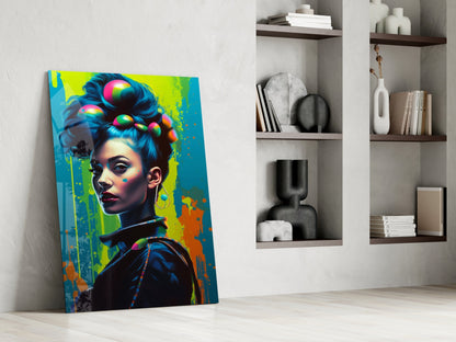 Hair Style Glass Wall Art