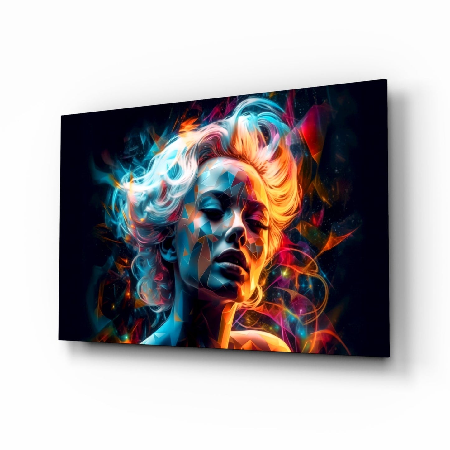 Glance Crystal Portrait Glass Wall Art
