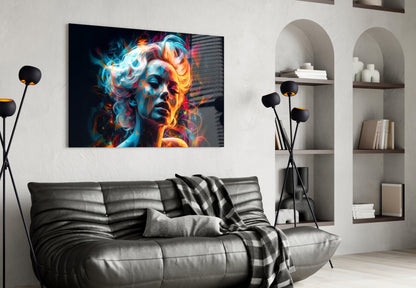 Glance Crystal Portrait Glass Wall Art
