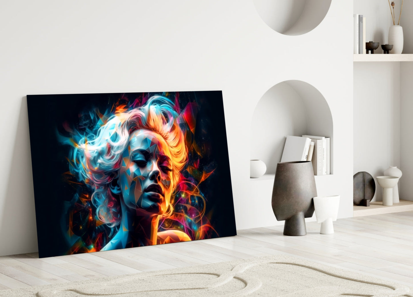 Glance Crystal Portrait Glass Wall Art
