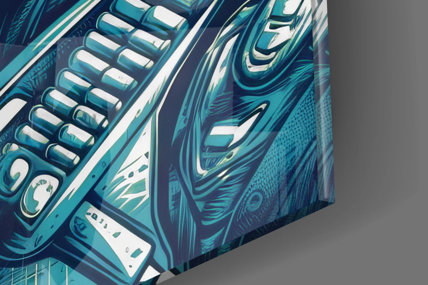 Sci-Fi Soldier Glass Wall Art