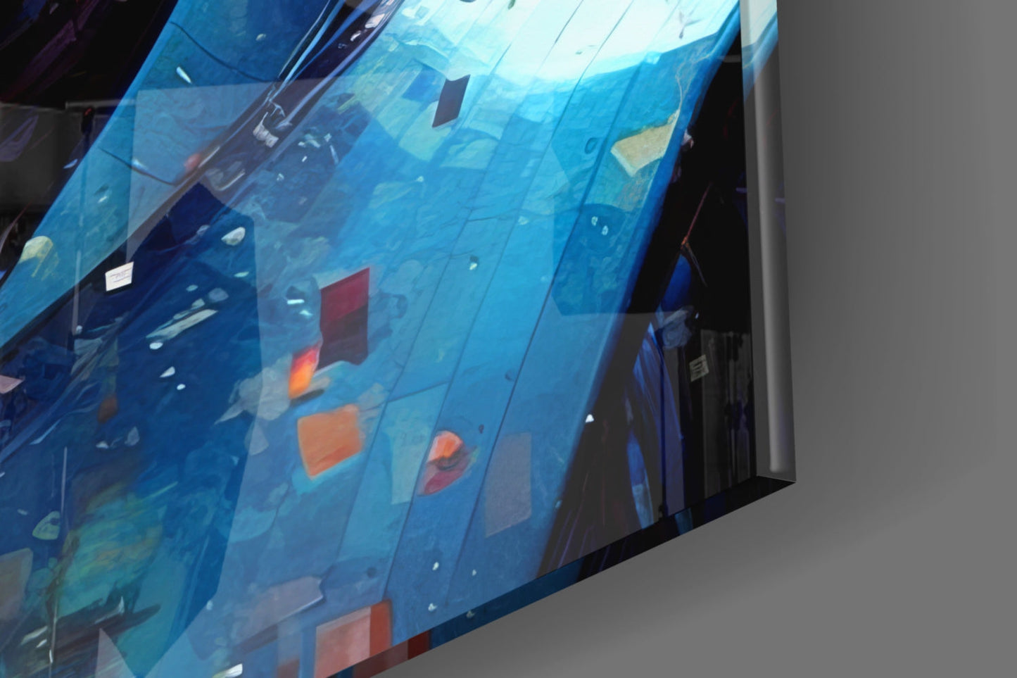 Futuristic Robot Enforcer Glass Wall Art