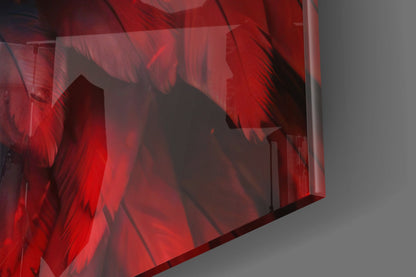 Red Eagle Glass Wall Art