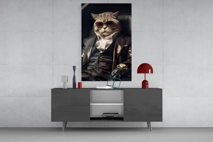 The Boss Glass Wall Art