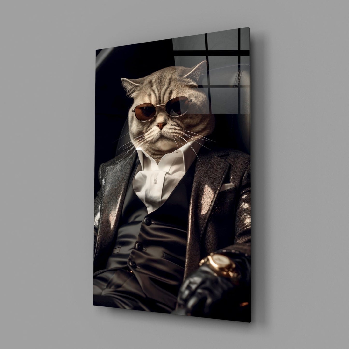 The Boss Glass Wall Art