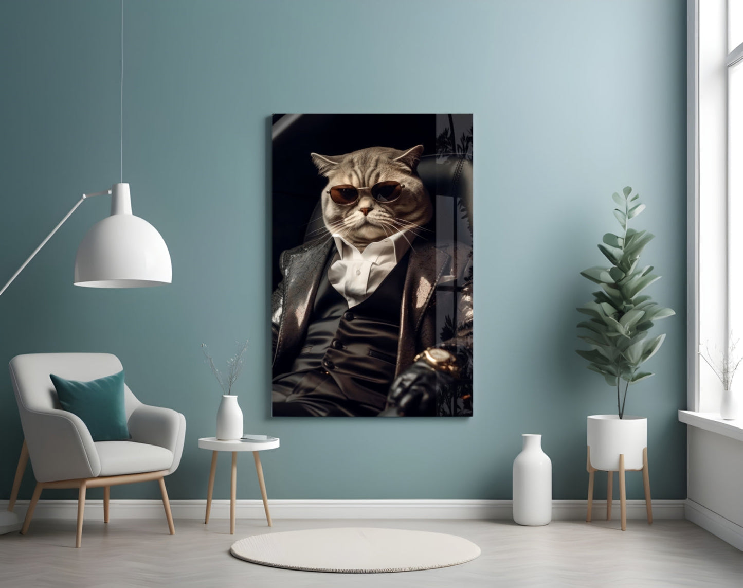 The Boss Glass Wall Art