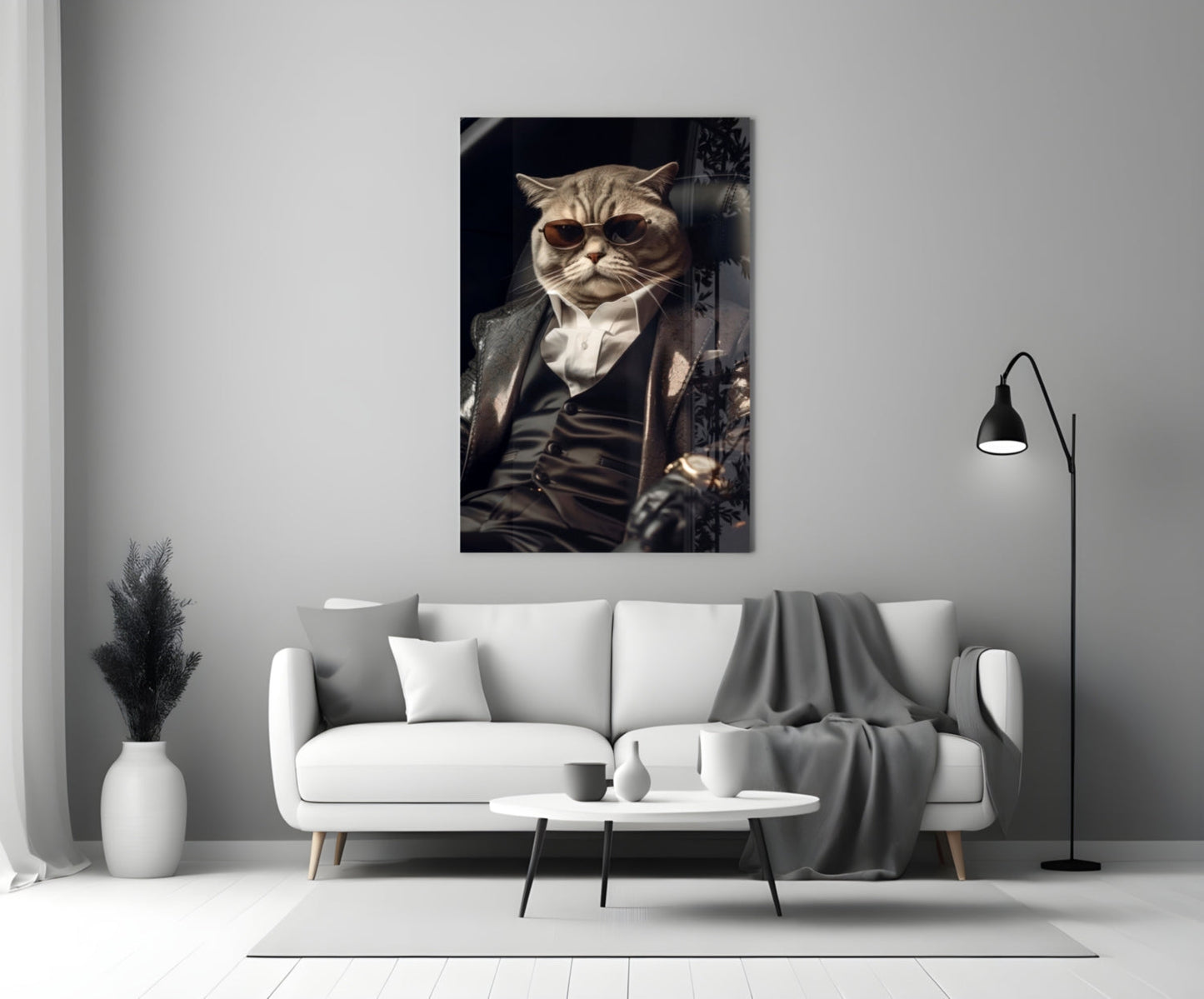 The Boss Glass Wall Art