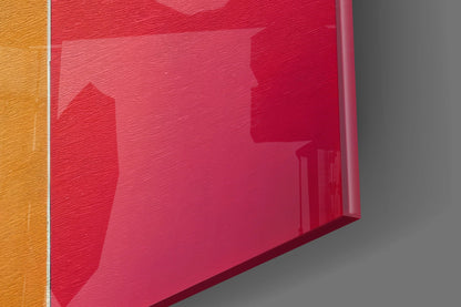 Color Block Rectangles Glass Wall Art