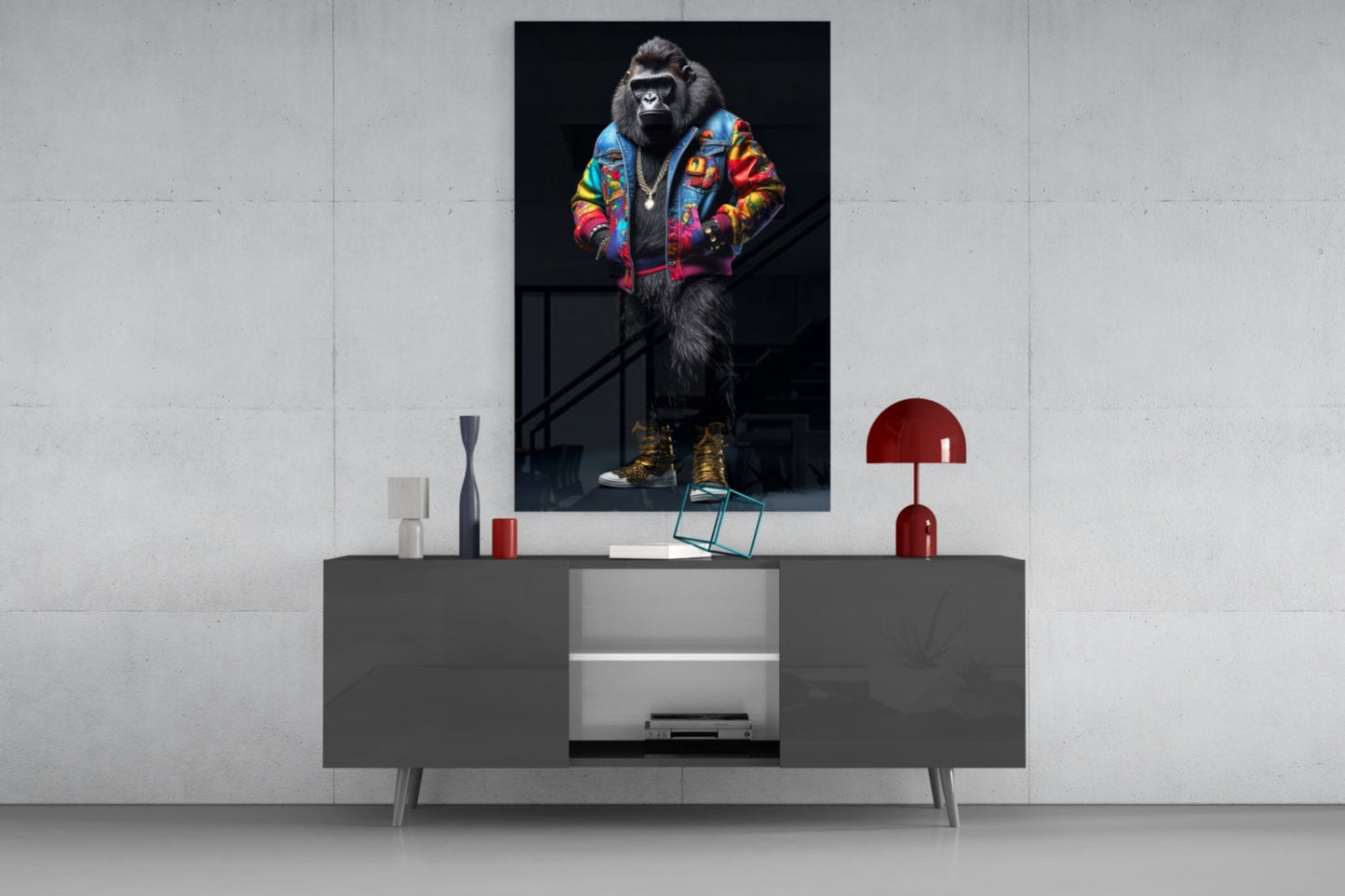 Gorilla Bro Glass Wall Art