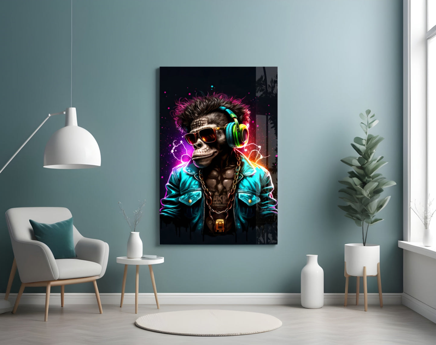 Feel the Music Glass Wall Art