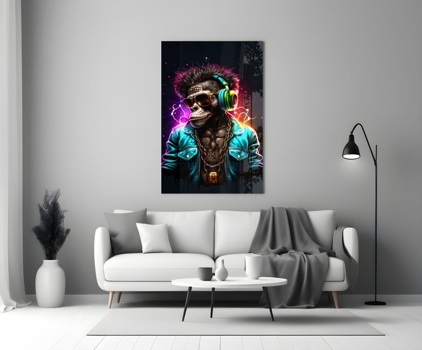 Feel the Music Glass Wall Art