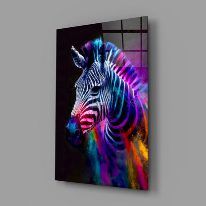 Zebra Glass Wall Art