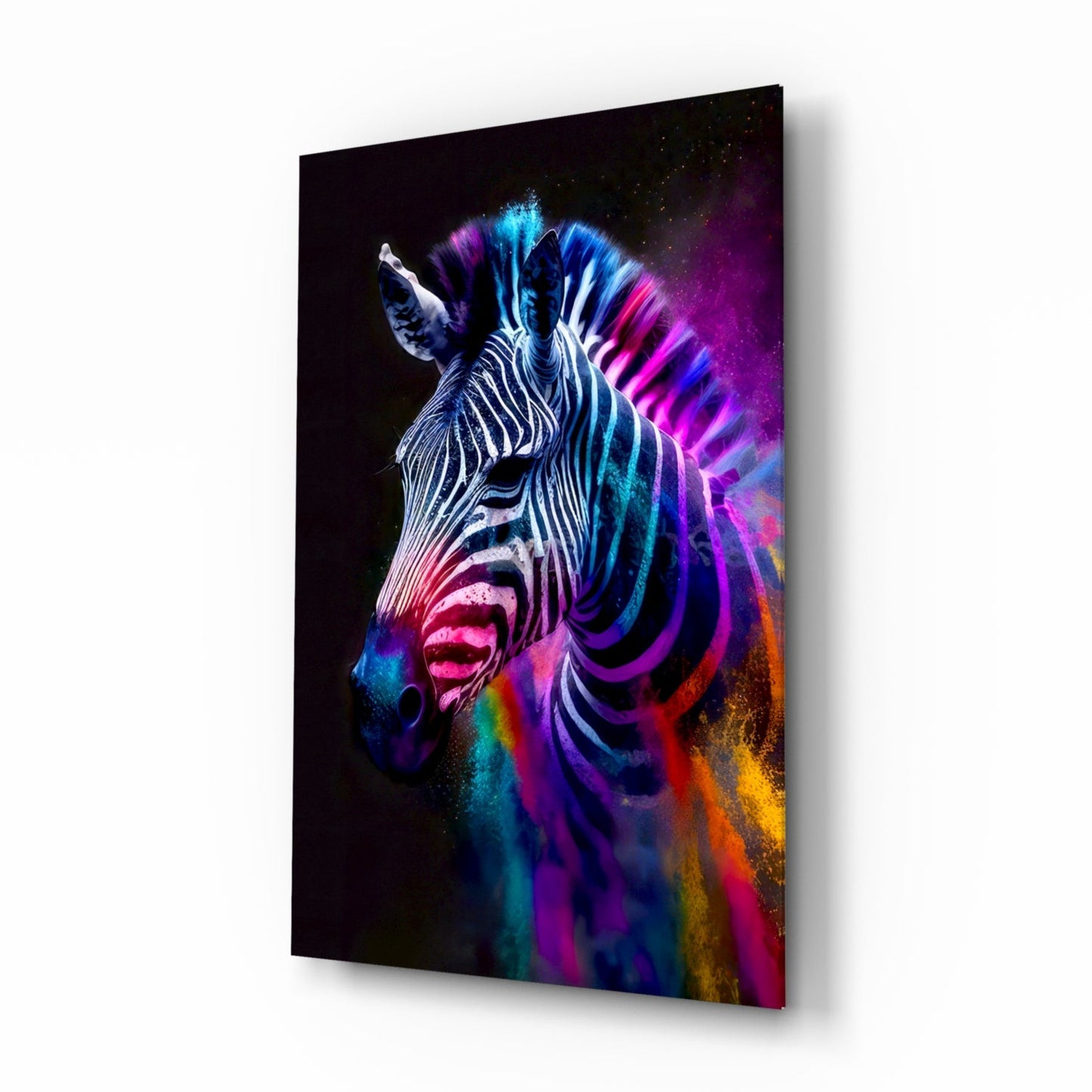 Zebra Glass Wall Art