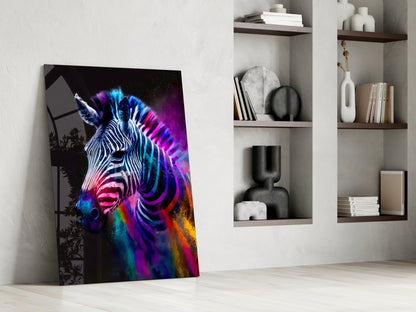 Zebra Glass Wall Art