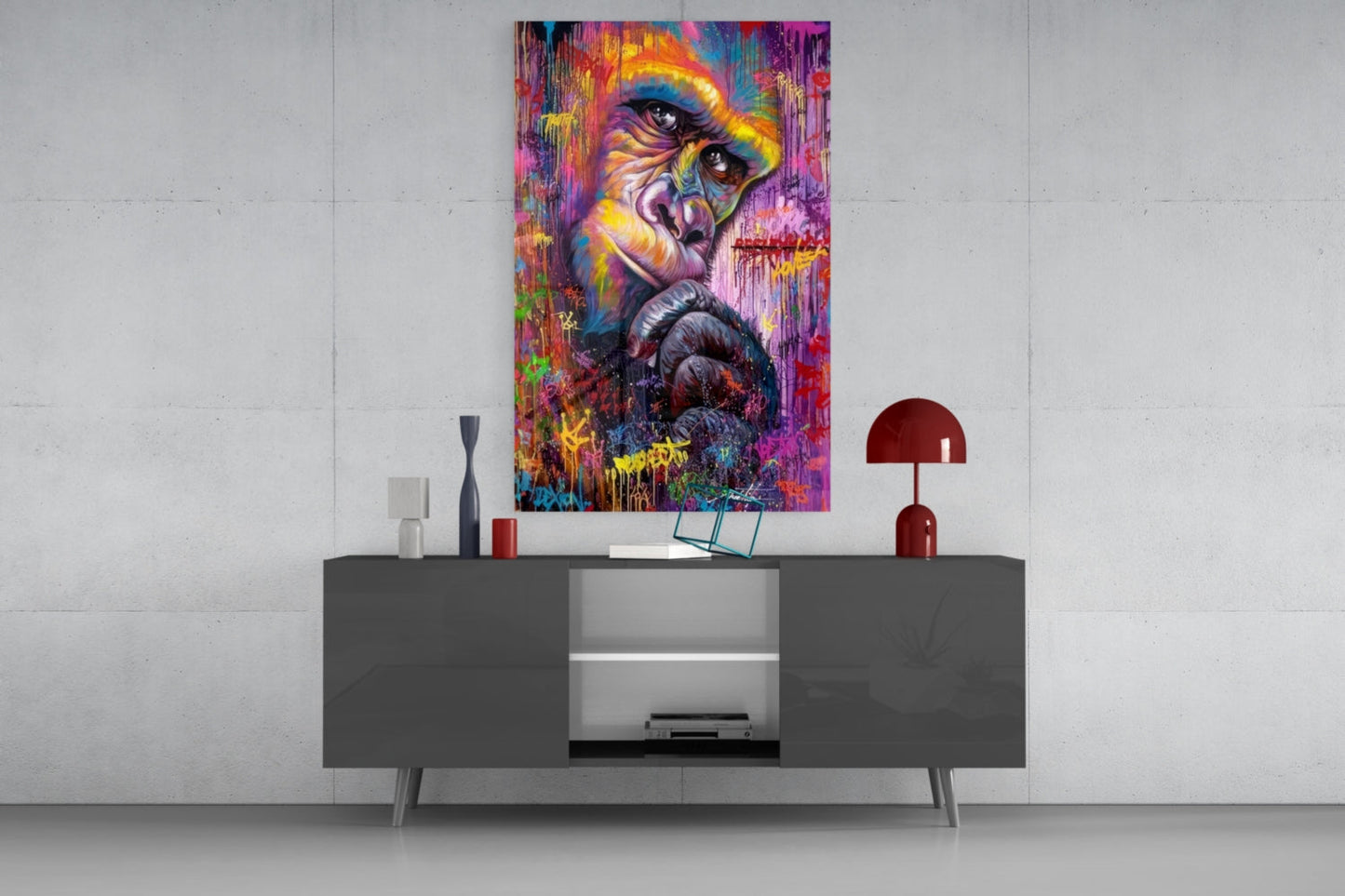 Emotional Gorilla Glass Wall Art