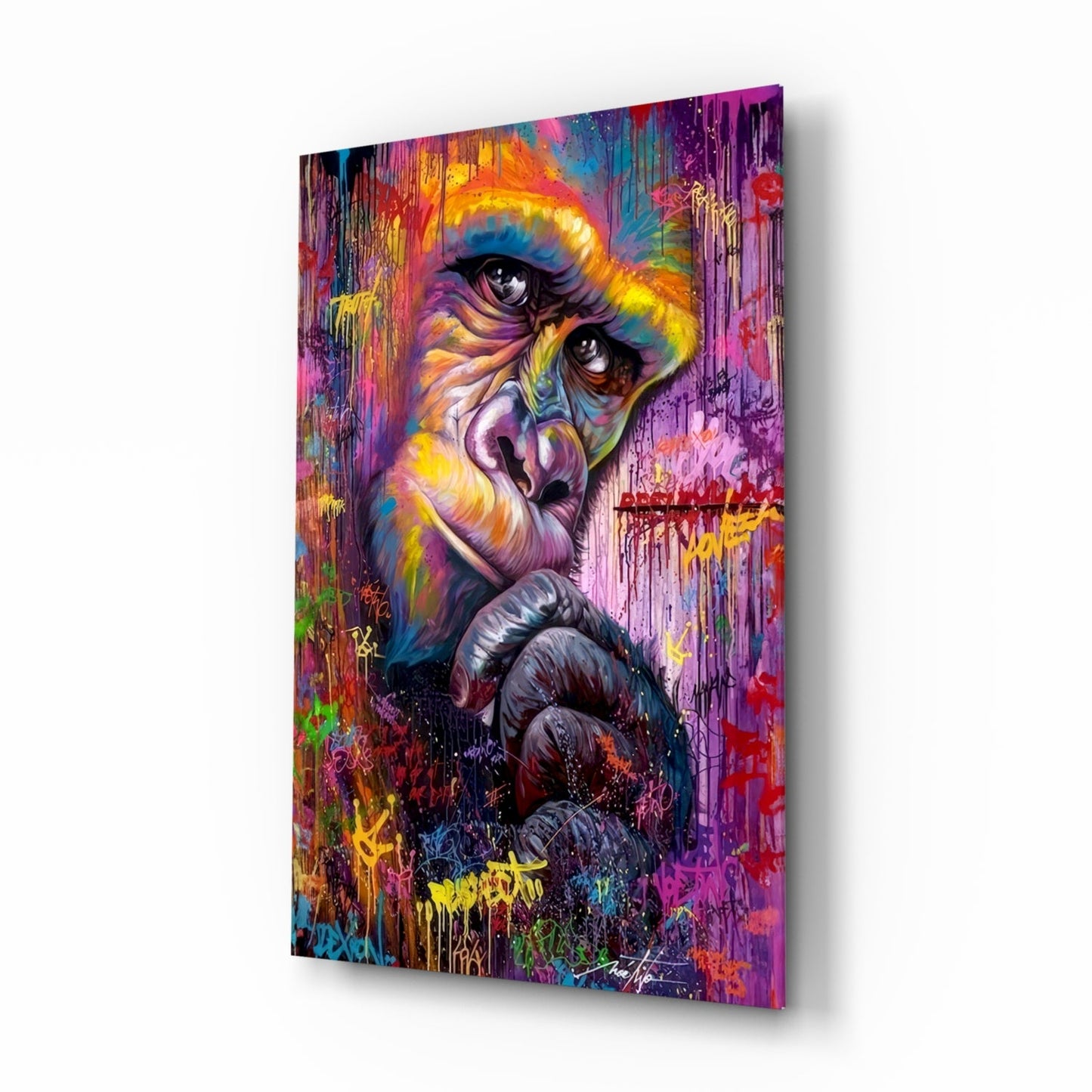 Emotional Gorilla Glass Wall Art