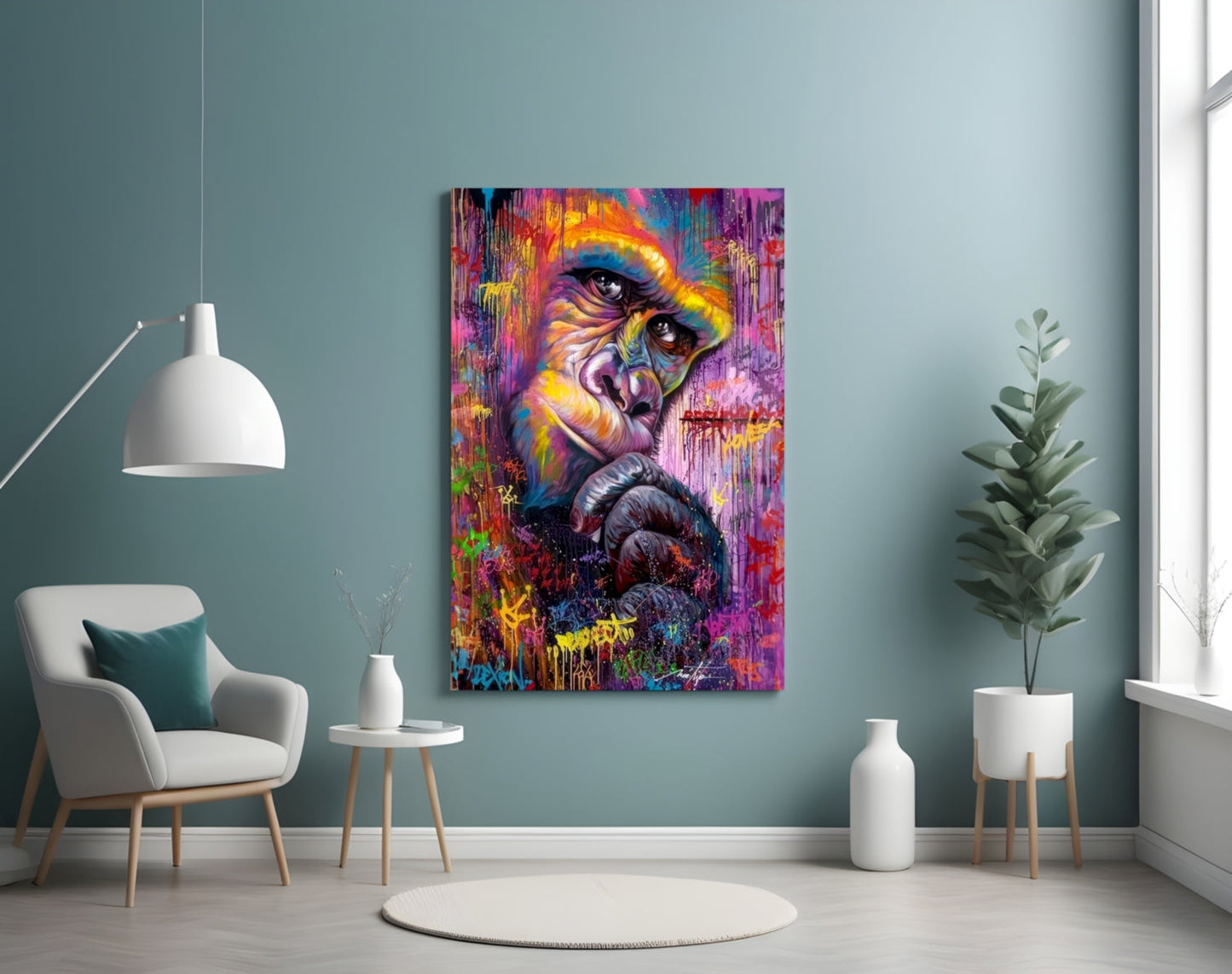 Emotional Gorilla Glass Wall Art