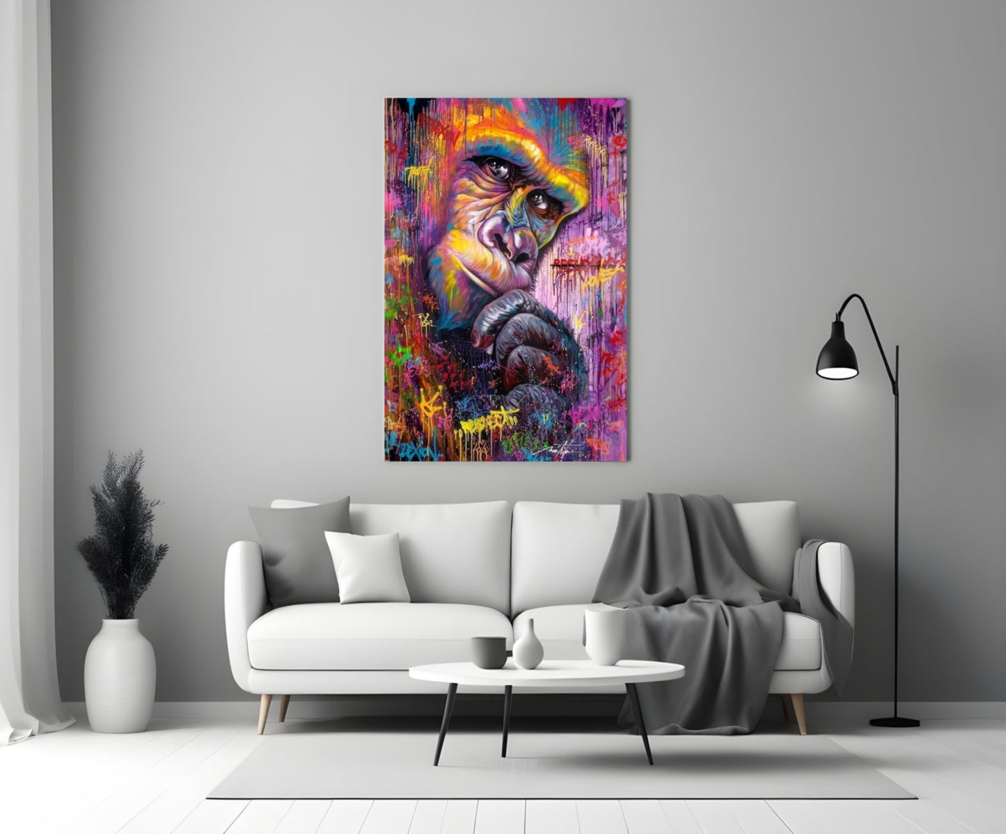 Emotional Gorilla Glass Wall Art