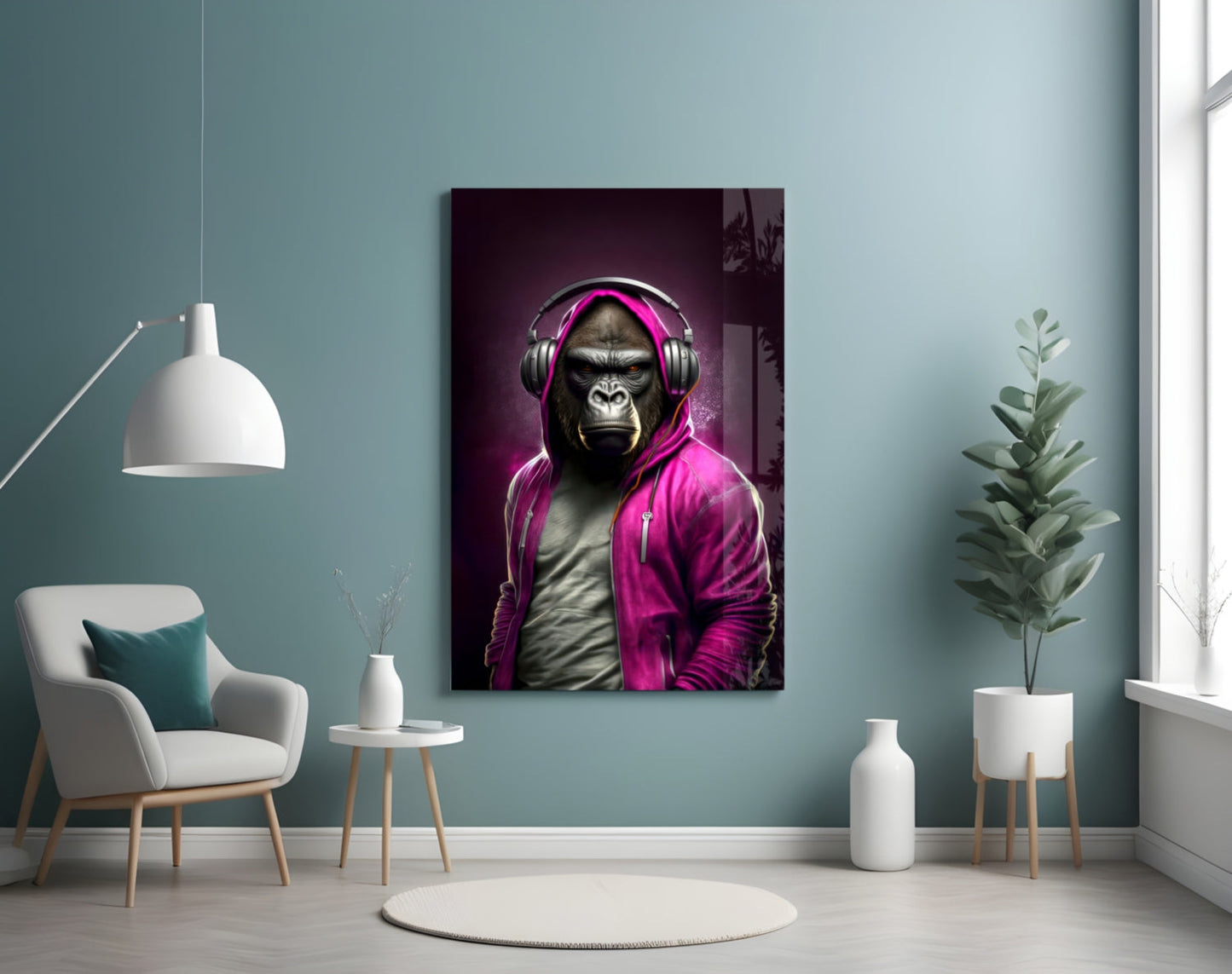 Animal Vogue Gorilla Glass Wall Art