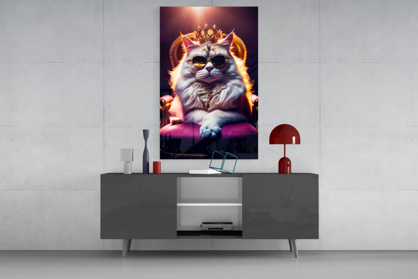 The Queen Glass Wall Art