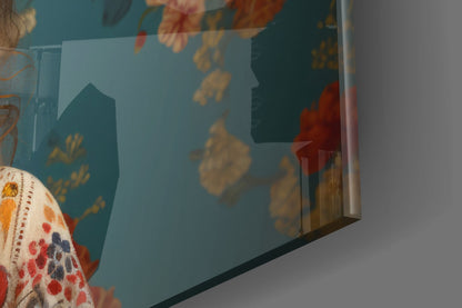 But Not Happy Glass Wall Art