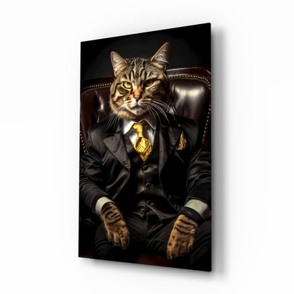 The Boss Glass Wall Art