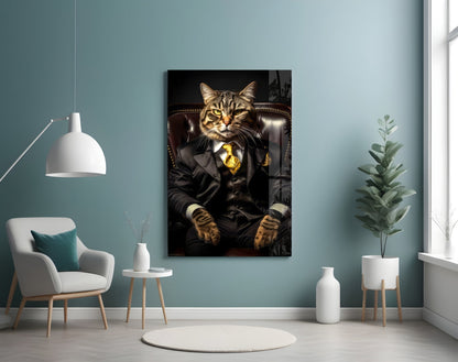 The Boss Glass Wall Art