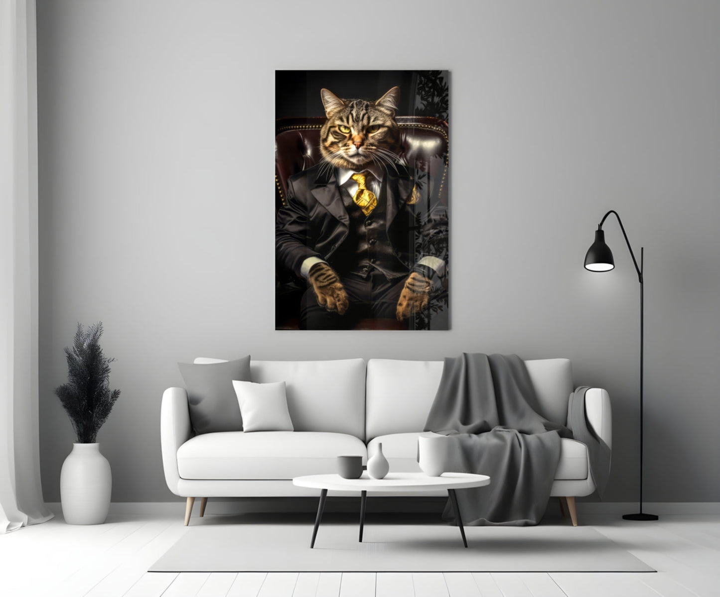 The Boss Glass Wall Art