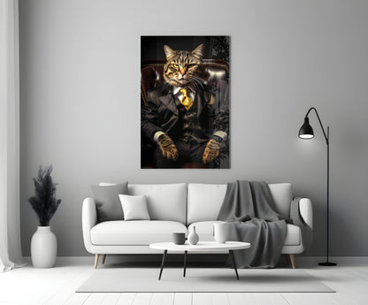The Boss Glass Wall Art