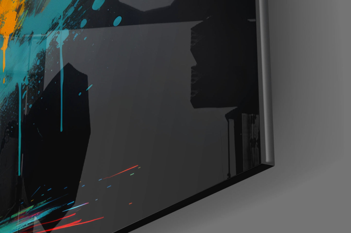 Bull Glass Wall Art